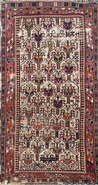 1792 Antique Shirvan Rug Fragment - WOVENSOULS Antique Textiles & Art Gallery