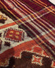 1985 Antiiloom antico Patan Patan Patola Double Ikat Sari Frammento Elefante Tiger Motif