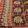 1985 Antiiloom antico Patan Patan Patola Double Ikat Sari Frammento Elefante Tiger Motif