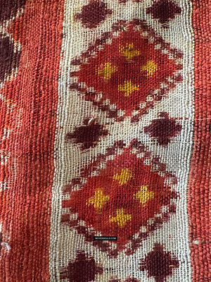 1985 Antique Heirloom Patan Patola Double Ikat Sari Fragment Elephant Tiger motif