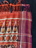 1985 Antiiloom antico Patan Patan Patola Double Ikat Sari Frammento Elefante Tiger Motif