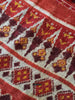 1985 Antiiloom antico Patan Patan Patola Double Ikat Sari Frammento Elefante Tiger Motif