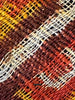 1985 Antiiloom antico Patan Patan Patola Double Ikat Sari Frammento Elefante Tiger Motif