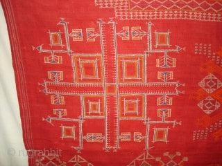 800 Shekhawati Bishnoi Shawl Rajasthan Textile Art-WOVENSOULS-Antique-Vintage-Textiles-Art-Decor