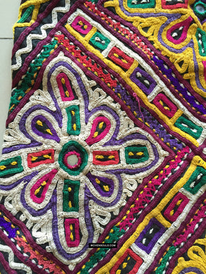 955 Masterpiece Dowry Bag - Vintage Rabari Embroidery from Gujarat