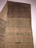 1032 Antique Batak Shaman Head Cloth - WOVENSOULS Antique Vintage Art Interior Decor