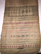 1032 Antique Batak Shaman Head Cloth - WOVENSOULS Antique Vintage Art Interior Decor