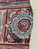 1895 Antique Indian Trade Textile  Hand-Drawn Kalamkari Toraja Fragment