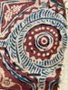 1895 Antique Indian Trade Textile  Hand-Drawn Kalamkari Toraja Fragment