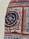 1895 Antique Indian Trade tessile disegnato a mano Kalamkari Toraja Framment