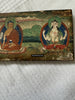 1238 Antique Wood  Manuscript Sutra Cover