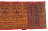2036 Antique Cambodian Silk Ikat Pidan Temple Hanging