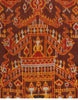 2036 Antique Cambodian Silk Ikat Pidan Temple Hanging