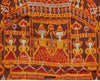 2036 Antique Cambodian Silk Ikat Pidan Temple Hanging
