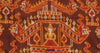 2036 Antique Cambodian Silk Ikat Pidan Temple Hanging
