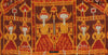 2036 Antique Cambodian Silk Ikat Pidan Temple Hanging