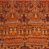 2036 Antique Cambodian Silk Ikat Pidan Temple Hanging