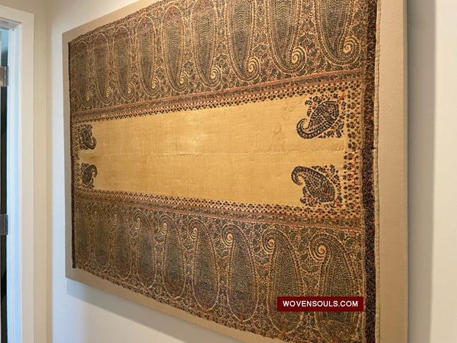 Client Submitted Decor Idea - Decorating with Antique Kashmiri Shawl