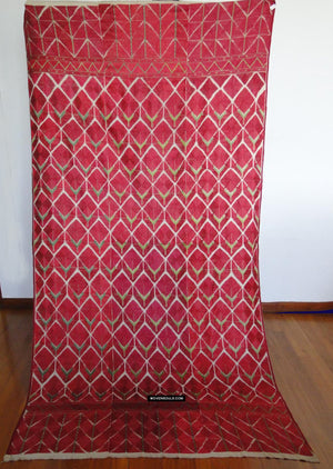 446 Superbe Antique Thirma Bagh Phulkari Motif de rose textile