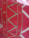 446 Excelente antigua Thirma Bagh Phulkari Motivo de rosa textil