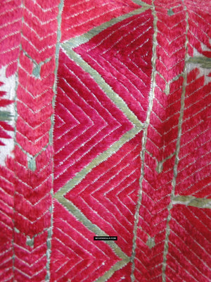 446 Superbo Bagh antico THIRMA Phulkari Motivo rosa tessile