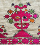 E158 SOLD Antique Swat Valley Textile Fragment - Phulkari Embroidery-WOVENSOULS-Antique-Vintage-Textiles-Art-Decor