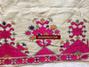E158 SOLD Antique Swat Valley Textile Fragment - Phulkari Embroidery-WOVENSOULS-Antique-Vintage-Textiles-Art-Decor