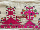 E158 SOLD Antique Swat Valley Textile Fragment - Phulkari Embroidery-WOVENSOULS-Antique-Vintage-Textiles-Art-Decor