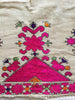 E158 SOLD Antique Swat Valley Textile Fragment - Phulkari Embroidery-WOVENSOULS-Antique-Vintage-Textiles-Art-Decor