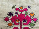 E158 SOLD Antique Swat Valley Textile Fragment - Phulkari Embroidery-WOVENSOULS-Antique-Vintage-Textiles-Art-Decor