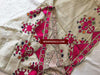 E158 SOLD Antique Swat Valley Textile Fragment - Phulkari Embroidery-WOVENSOULS-Antique-Vintage-Textiles-Art-Decor