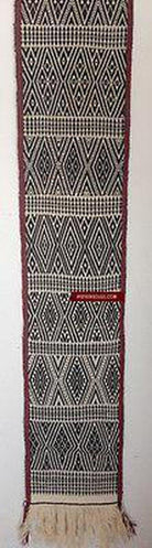 E186 SOLD - Myanmar Tribal Handwoven Cotton Band - Recently Made-WOVENSOULS-Antique-Vintage-Textiles-Art-Decor