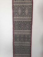 E186 SOLD - Myanmar Tribal Handwoven Cotton Band - Recently Made-WOVENSOULS-Antique-Vintage-Textiles-Art-Decor