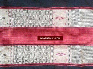 E187 Intricate Tribal Weaving from Myanmar - Recently Made-WOVENSOULS-Antique-Vintage-Textiles-Art-Decor