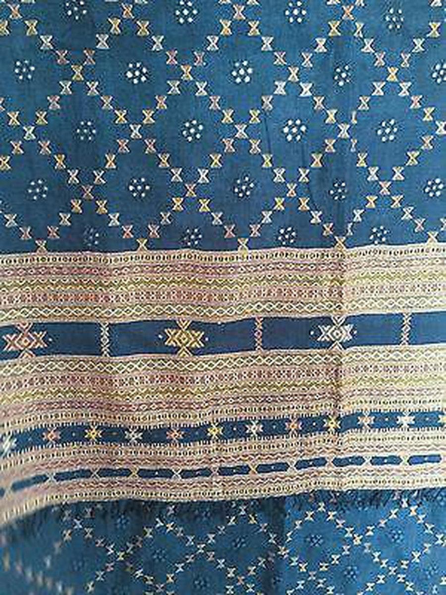 E220 SOLD Tribal Wool Shawl - Kutch - Recently Made-WOVENSOULS-Antique-Vintage-Textiles-Art-Decor