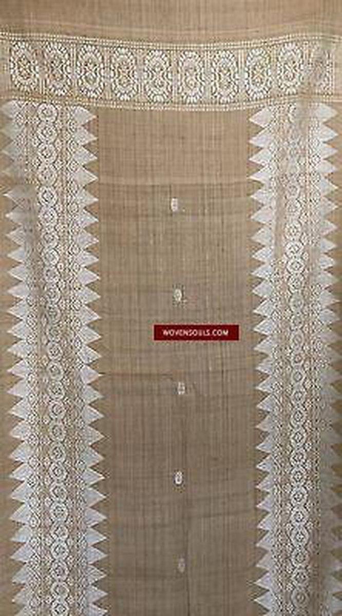 E230 SOLD Handwoven Assam Silk Shawl / Stole - Recently Made-WOVENSOULS-Antique-Vintage-Textiles-Art-Decor