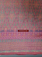 E505 SOLD Antique Cambodian Khmer Ikat Silk Sampot Fragment-WOVENSOULS-Antique-Vintage-Textiles-Art-Decor