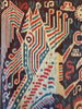 Bald kommen ... antiker Ererari -Teppich mit Ikat -Design