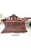 1257 Rare Antique Anatolian Yuncu Kilim Rug with Pile Bands