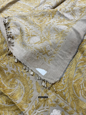 1516-B Antique Dhaka Kashida Silk broderie