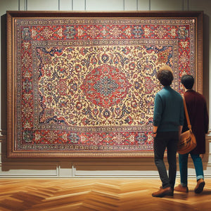 101 Magnifique tapis de tapis Isfashan antique - Fondation de coton - Galerie-2