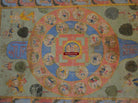 Lot 51 SOLD - Old Tantric Pichvai Painting with Jain Iconography 3-WOVENSOULS-Antique-Vintage-Textiles-Art-Decor