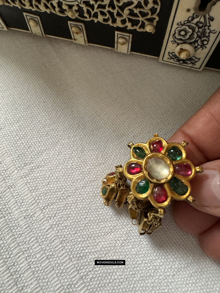 953 Gold Ring with Dangles