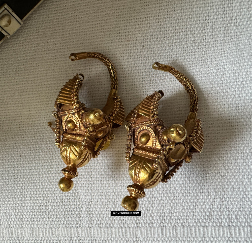 The Ihita Silver Kempu Earrings — KO Jewellery
