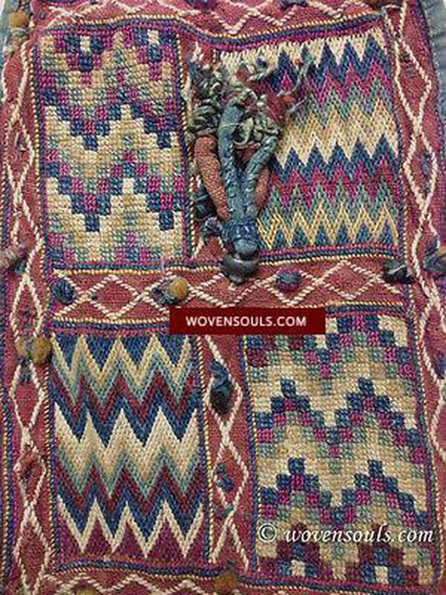 SOLD ANTIQUE TEXTILE WITH SUPERB COLORS & FINE WEAVING-WOVENSOULS-Antique-Vintage-Textiles-Art-Decor