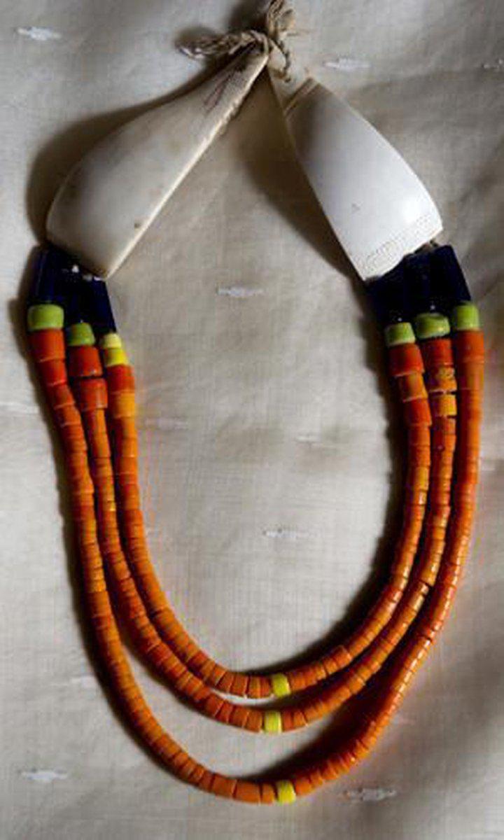SOLD Antique Heirloom Naga Beads-WOVENSOULS-Antique-Vintage-Textiles-Art-Decor