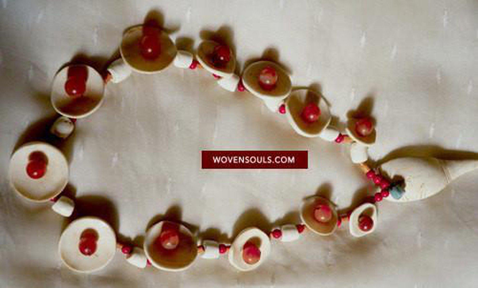 SOLD Antique Heirloom Naga Necklace-WOVENSOULS-Antique-Vintage-Textiles-Art-Decor