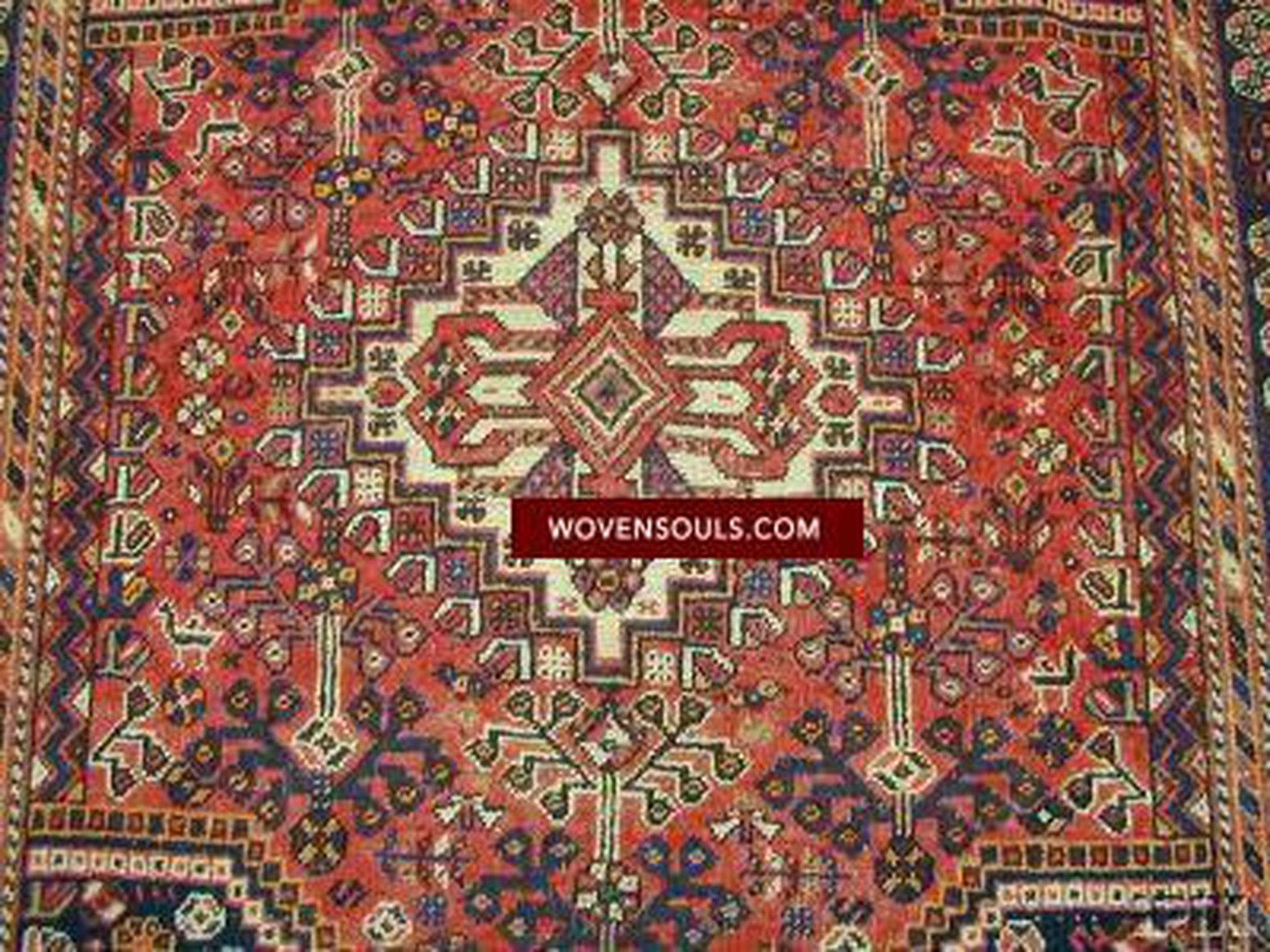 SOLD Antique Shiraz Rug-WOVENSOULS-Antique-Vintage-Textiles-Art-Decor