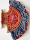 SOLD Old Hand Fan Textile Art-WOVENSOULS-Antique-Vintage-Textiles-Art-Decor