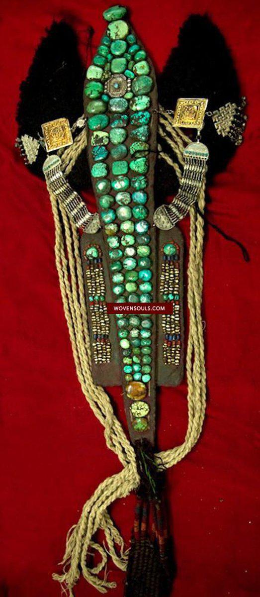 Old Perak Jewelry Ladakh with Pearls-WOVENSOULS-Antique-Vintage-Textiles-Art-Decor